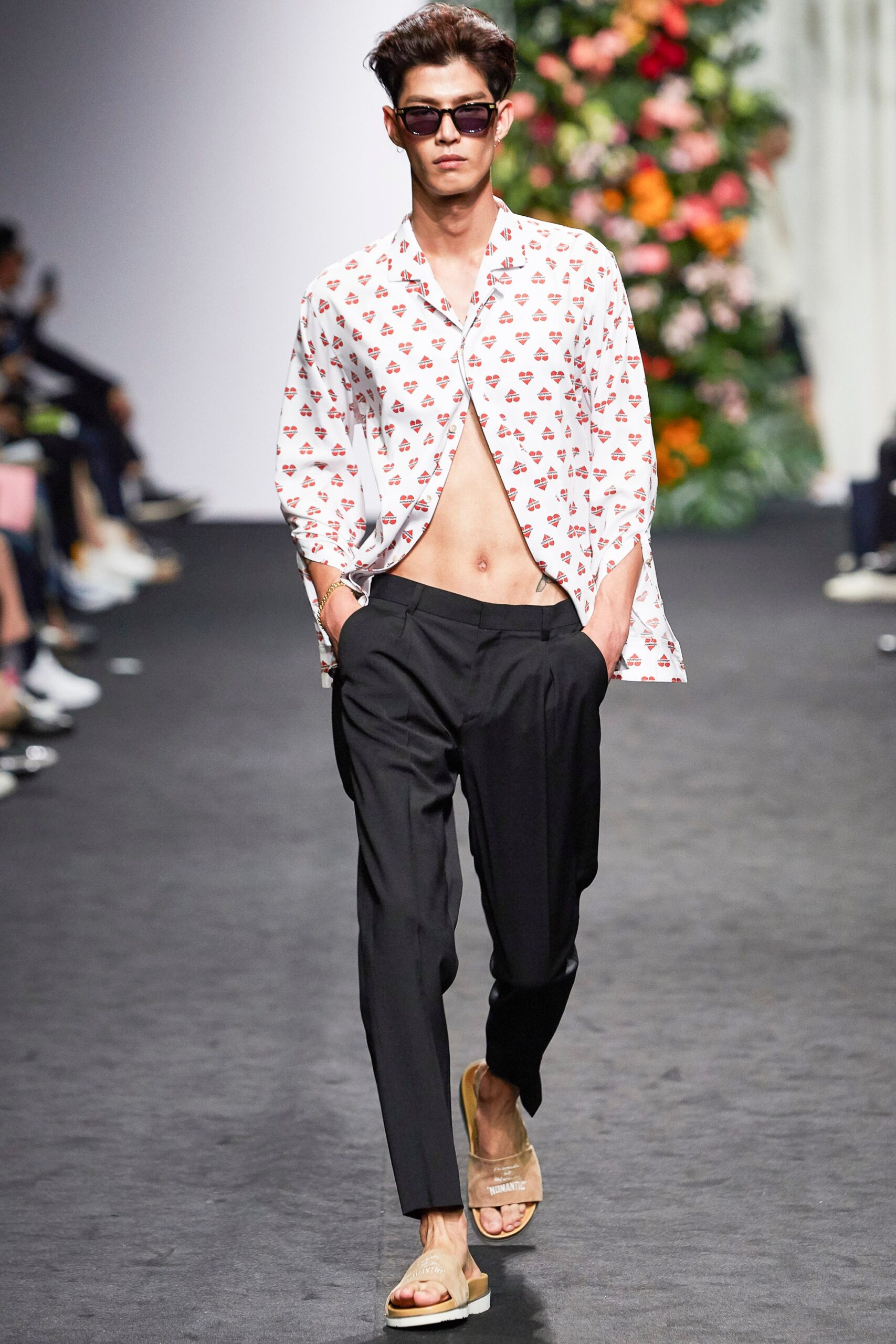 white printed relaxed shirt