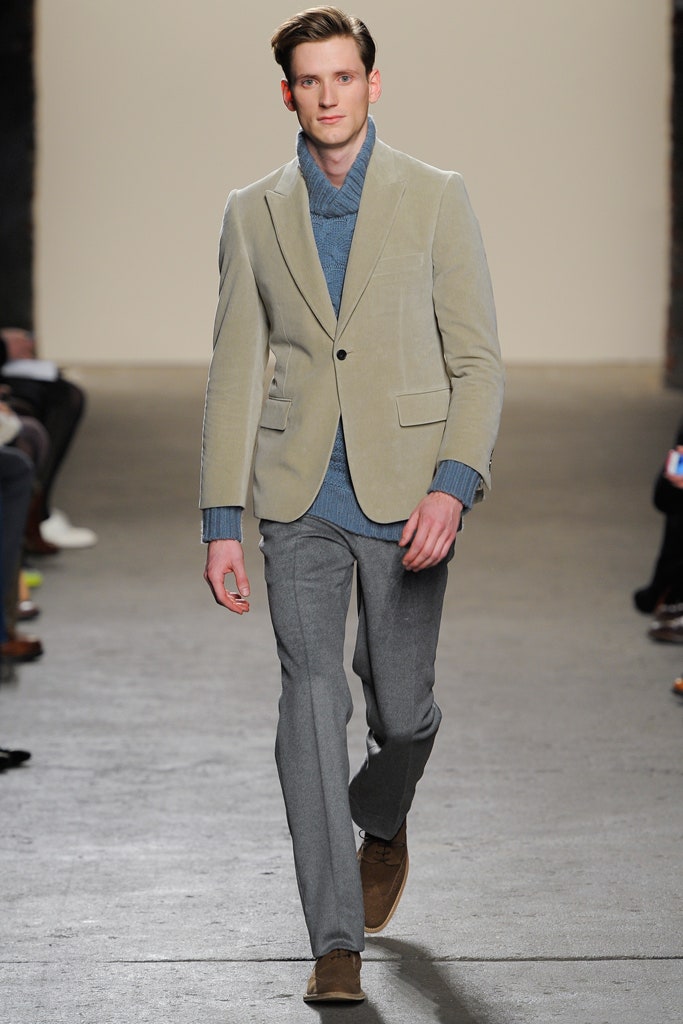 beige velvet tailored blazer
