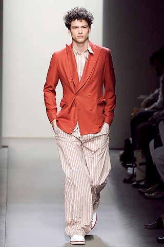 orange unknown long-sleeve collared tailored buttoned blazer
