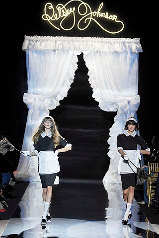 black and white maid dress