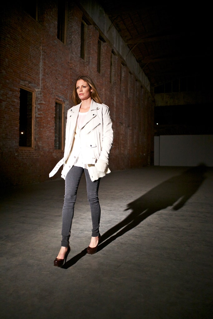 white moto jacket with zippers
