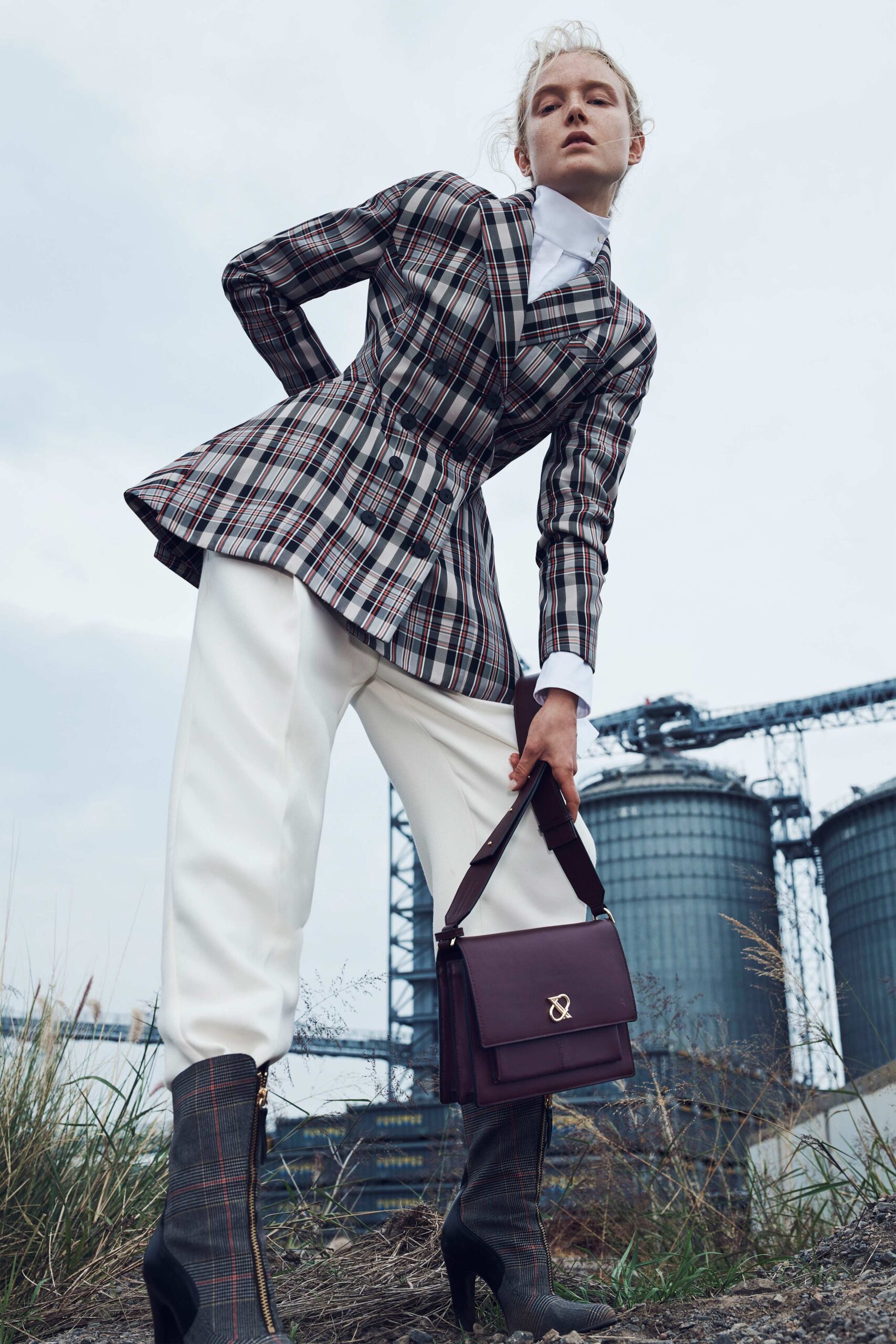 maroon leather crossbody bag