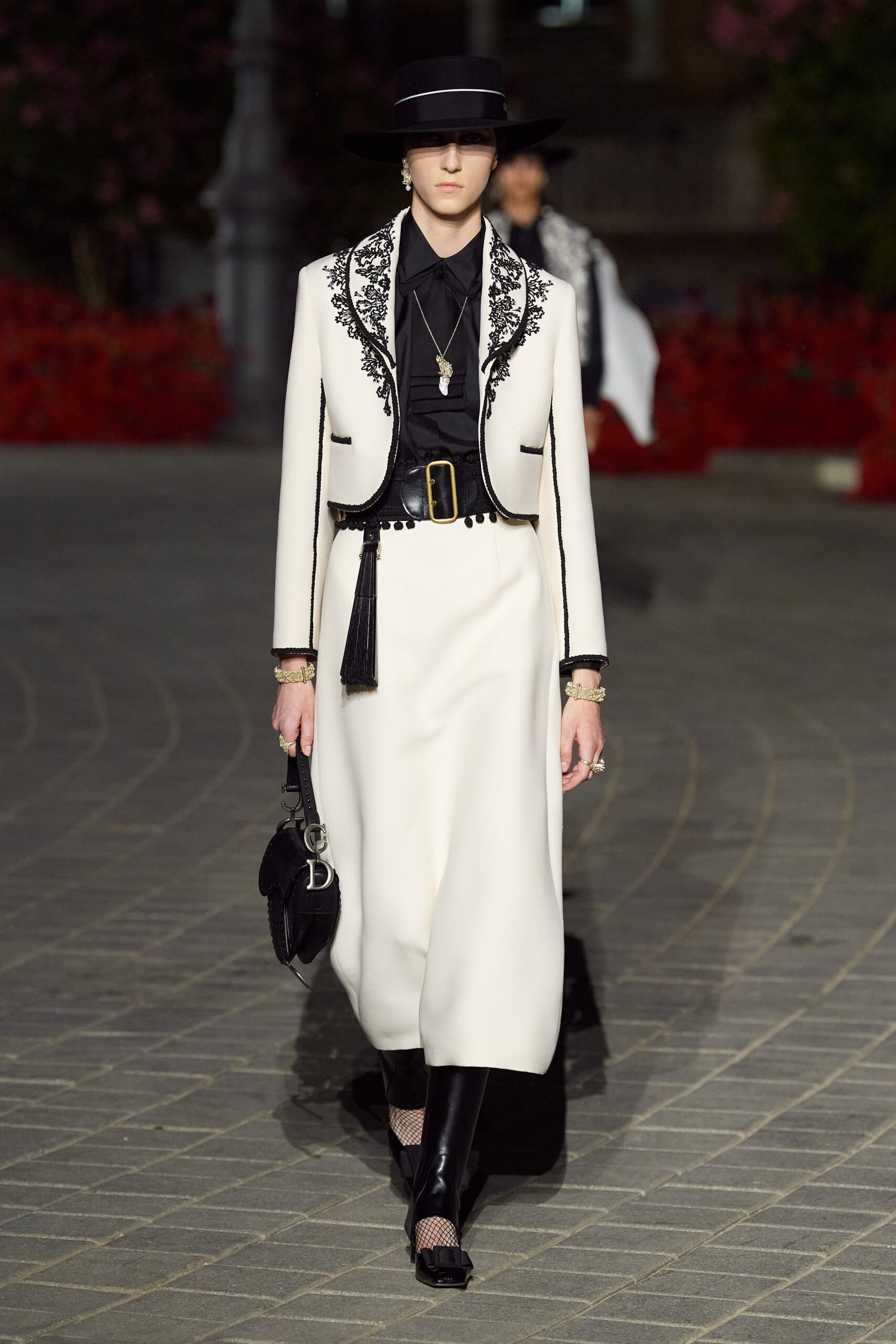 embroidered ivory cropped bolero jacket