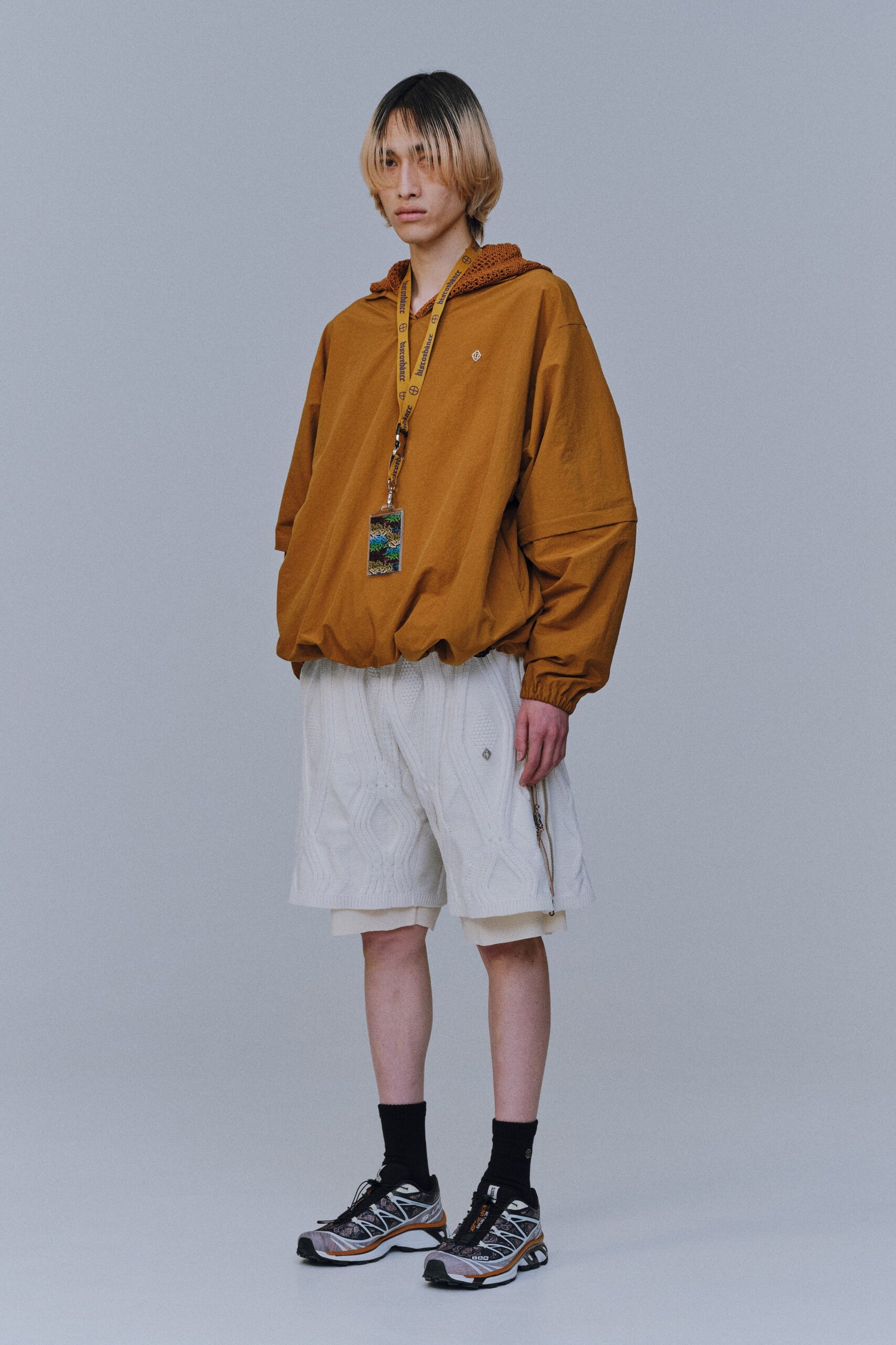 oversized pullover hooded windbreaker
