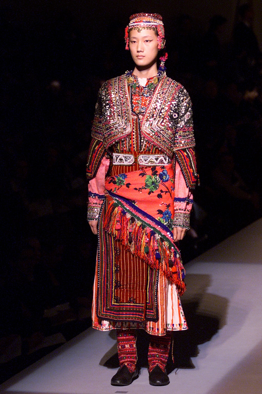 embroidered folk bolero jacket