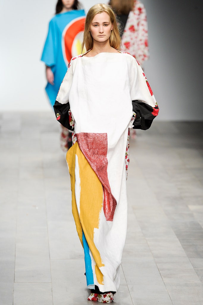 abstract print caftan maxi dress