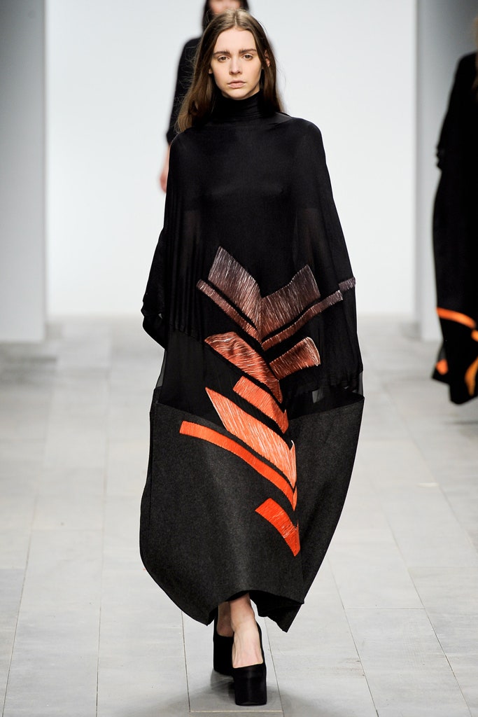 color-block caftan maxi dress