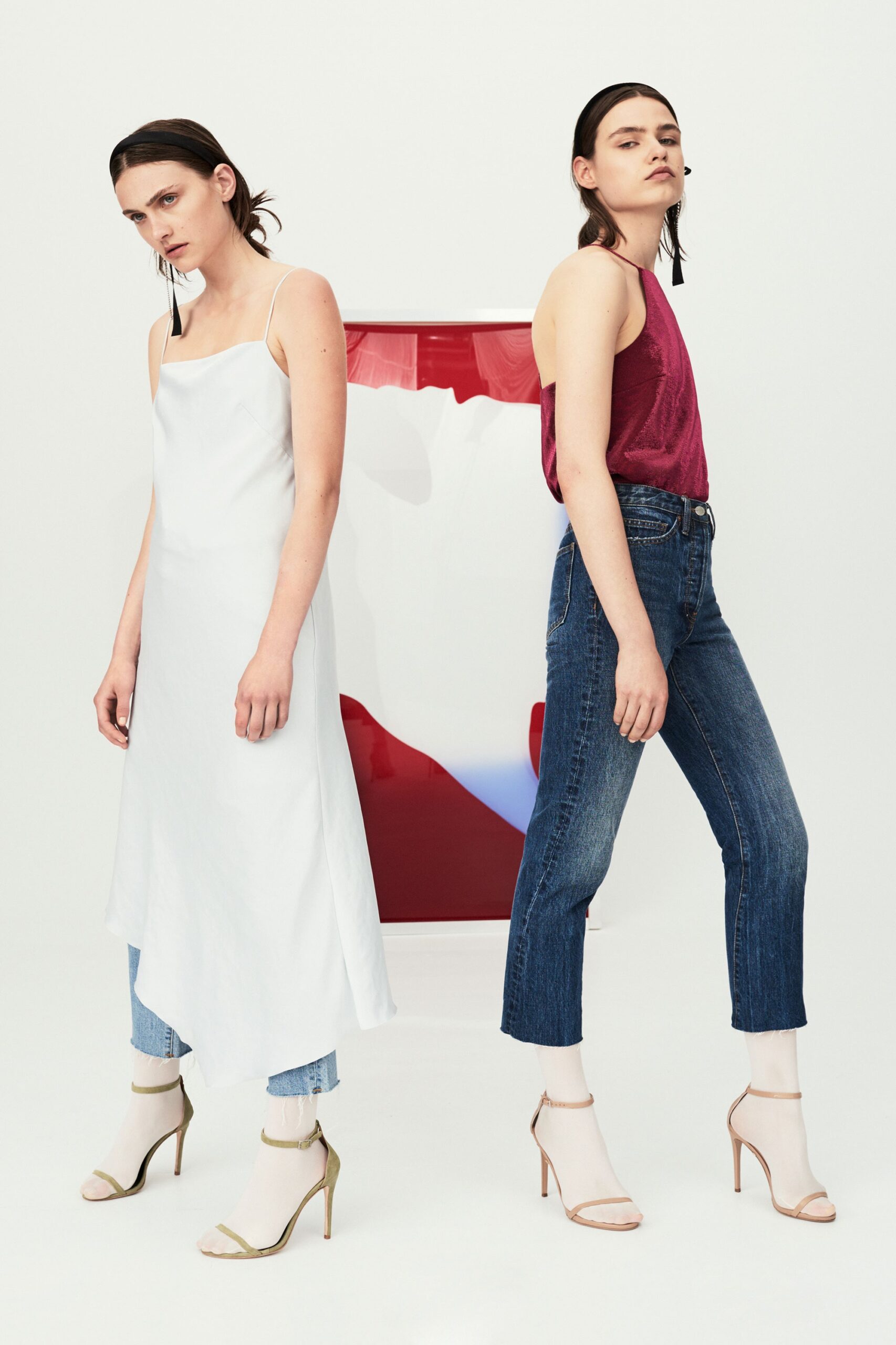 white satin slip midi dress
