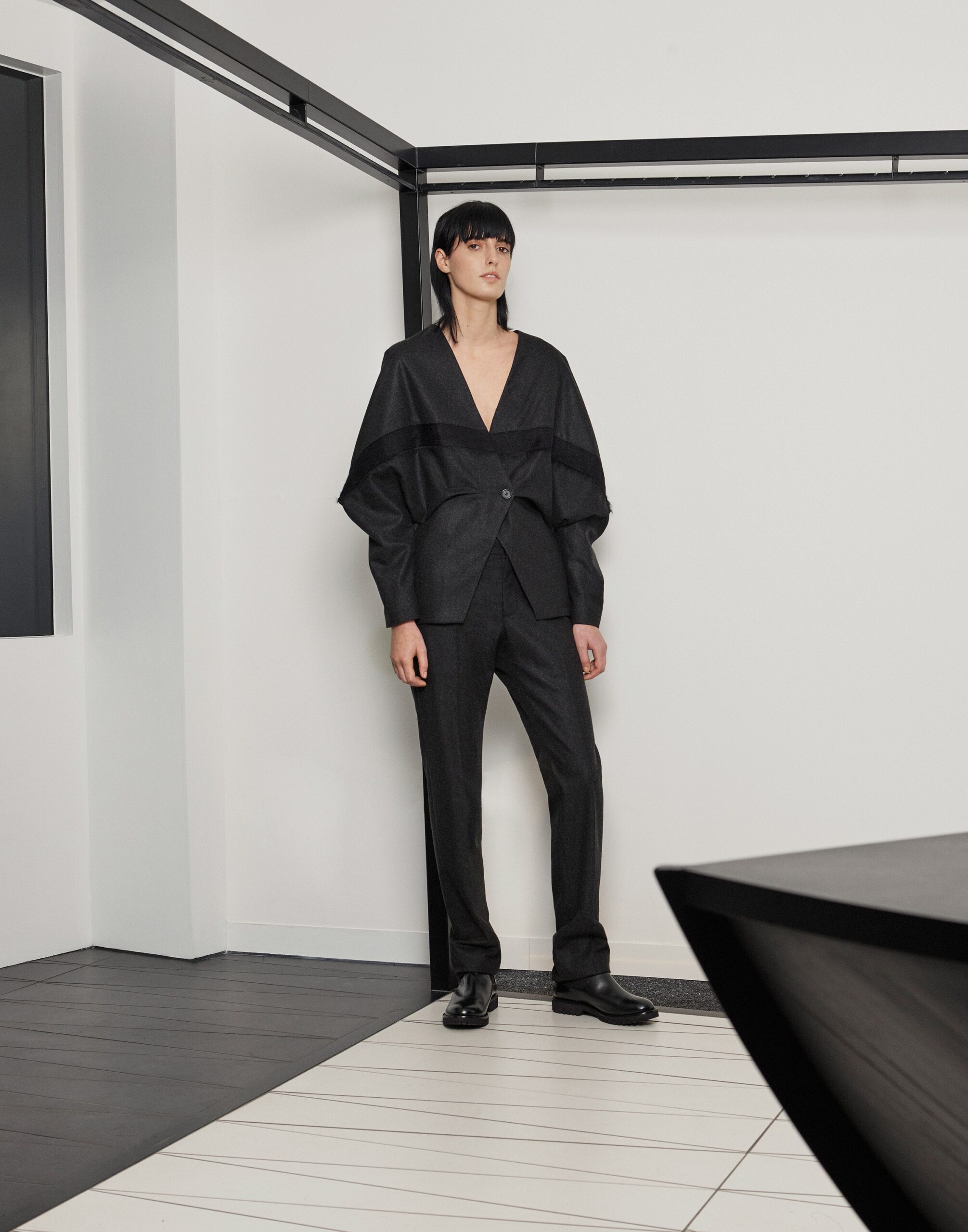 black cocoon jacket