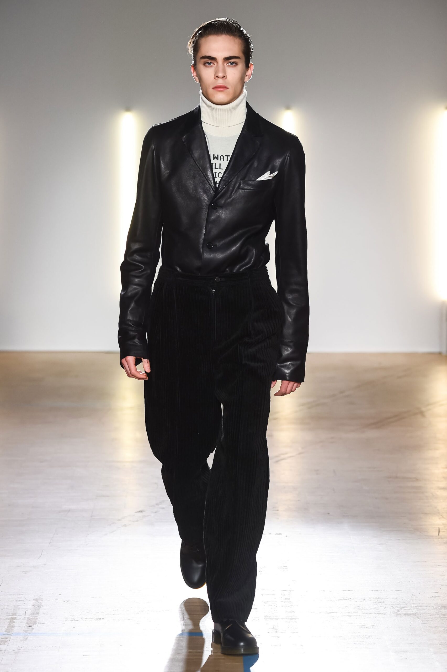 black velvet wide-leg ribbed textured pants