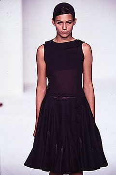 sheer panel sleeveless drop-waist dress