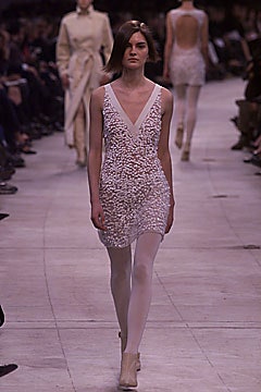 white sequined plunge mini dress