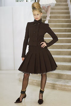 brown unknown pleated a-line midi skirt