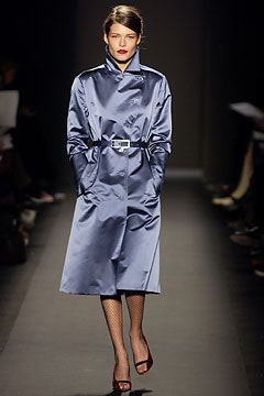 blue satin long-sleeve high-neck belted shiny midi midi-dress