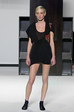 black draped mini dress