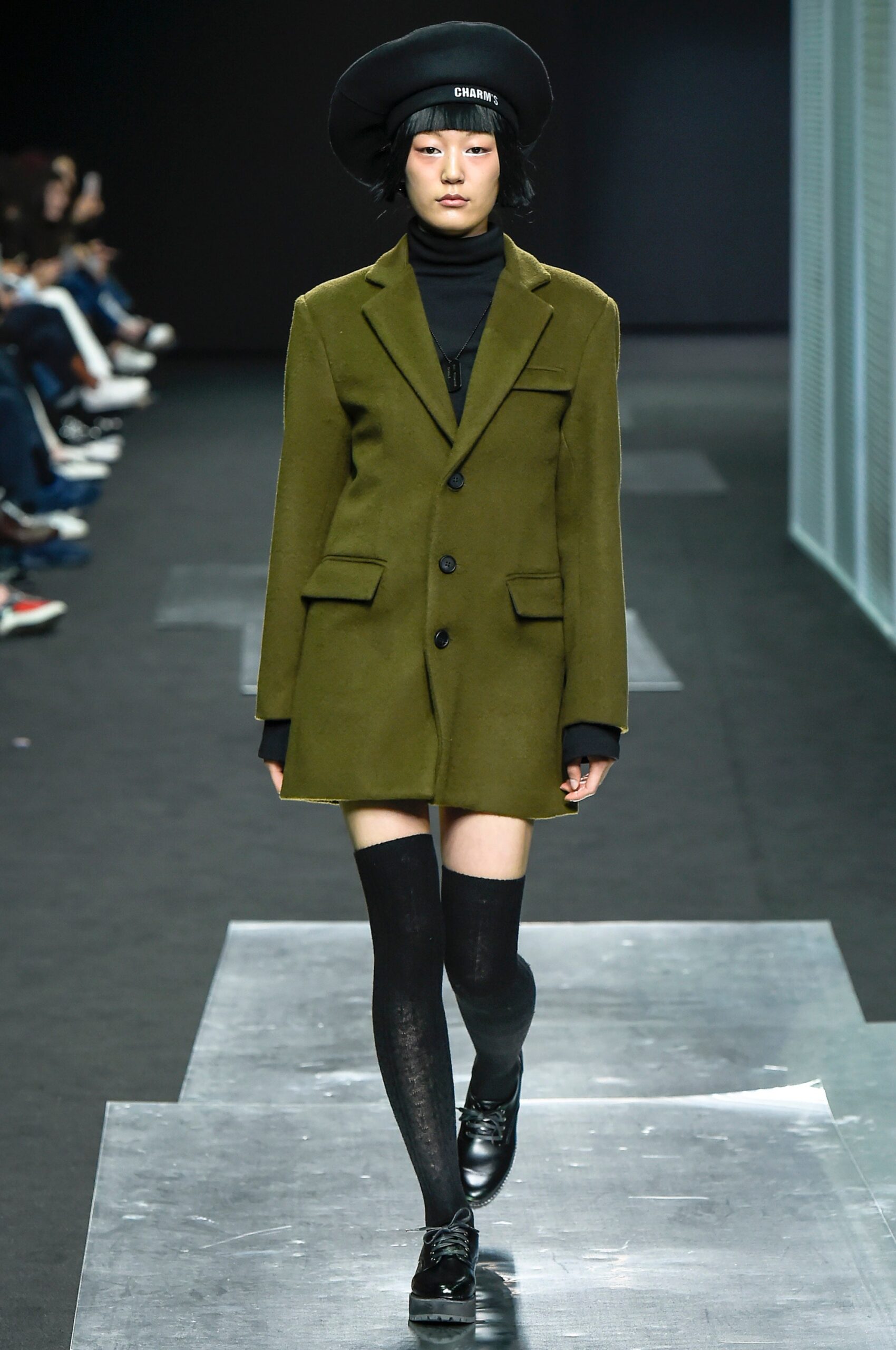 olive blazer dress