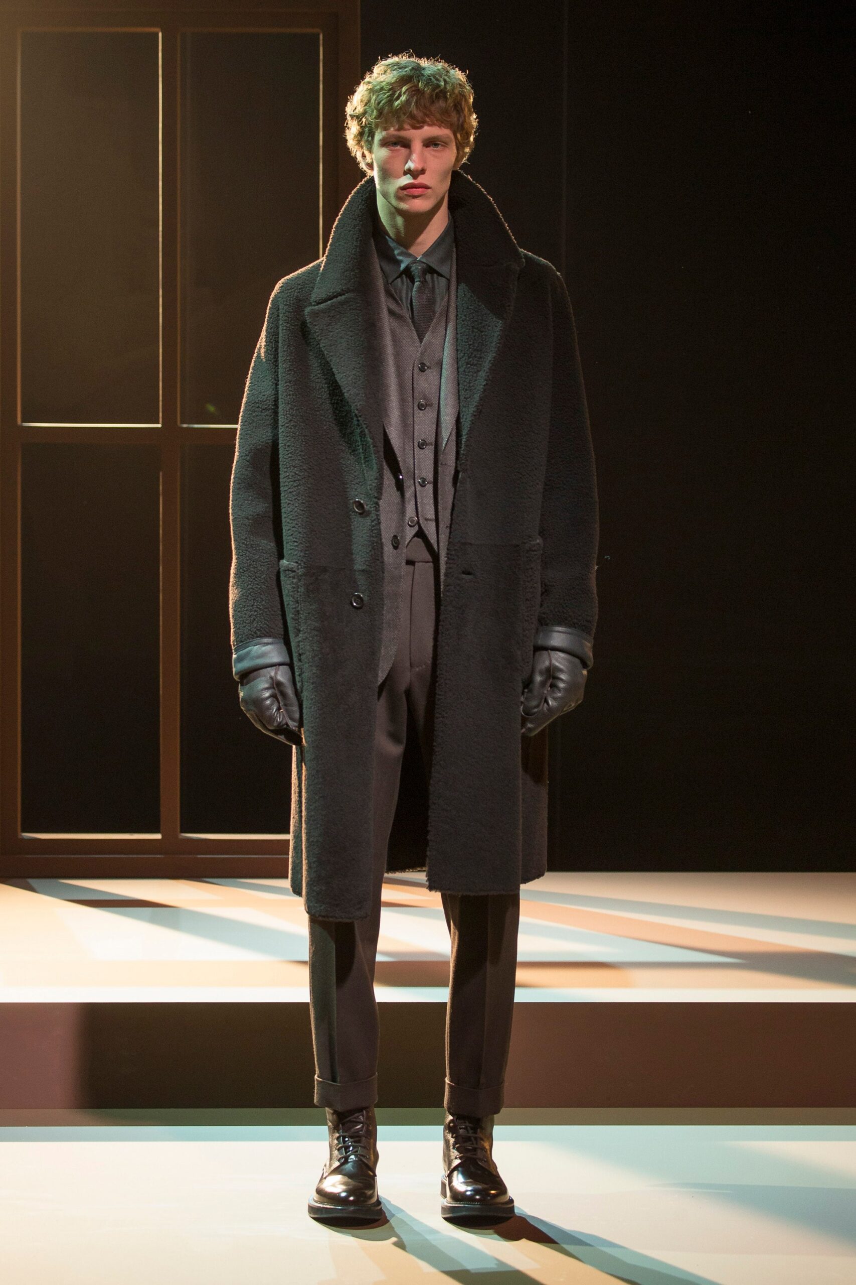 black teddy overcoat