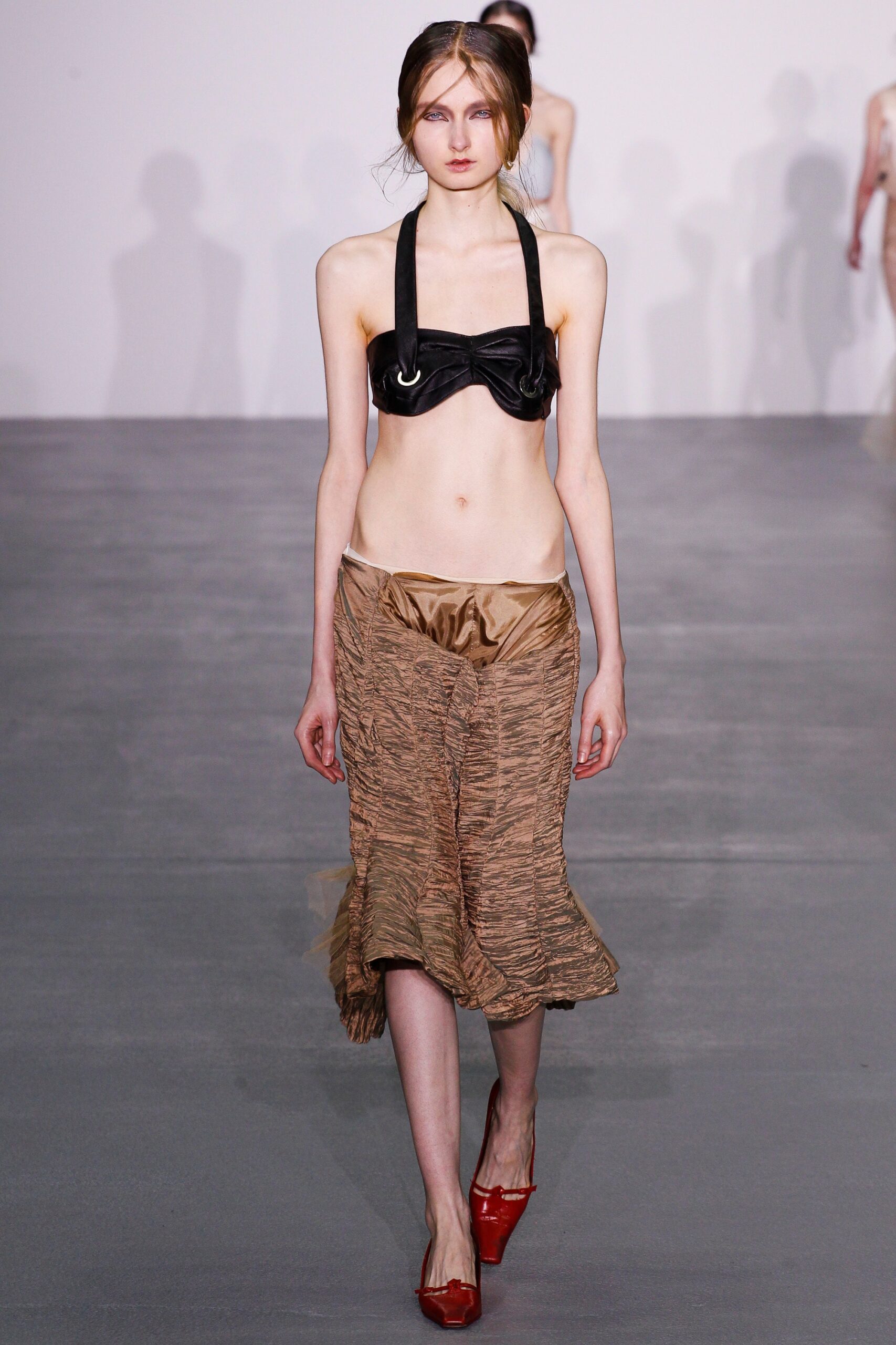 black halter bra top