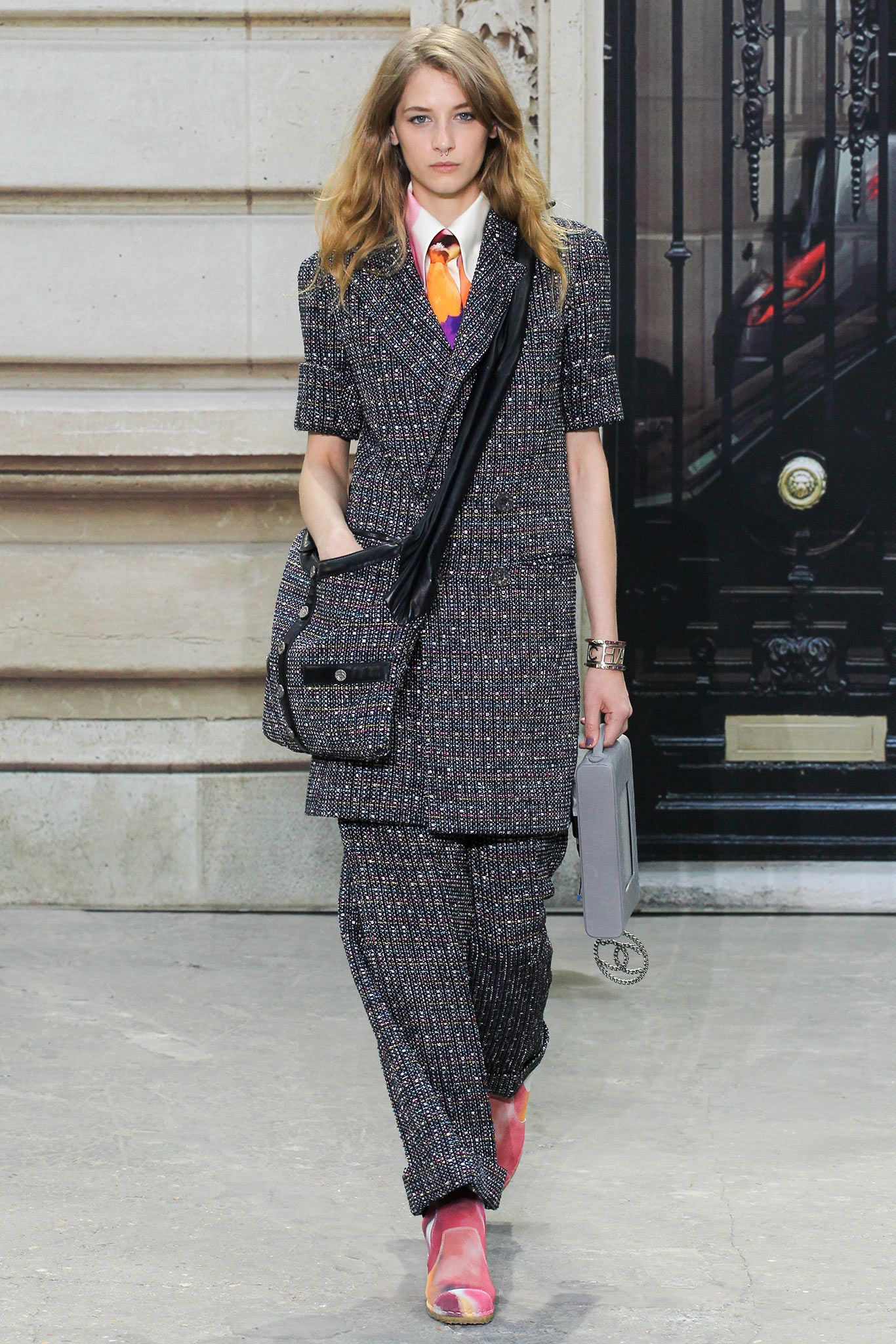 orange unknown printed tie
