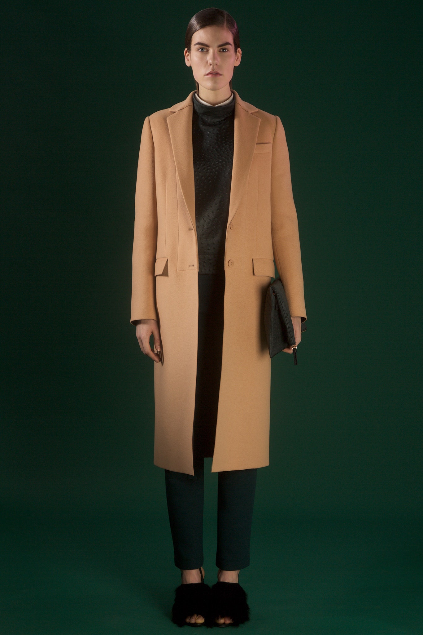 camel wool topcoat