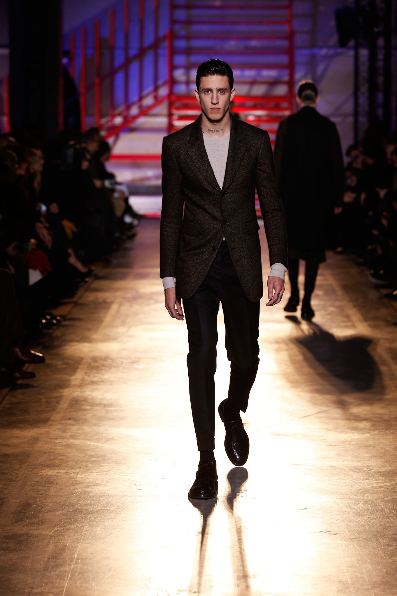 tailored brown wool blazer