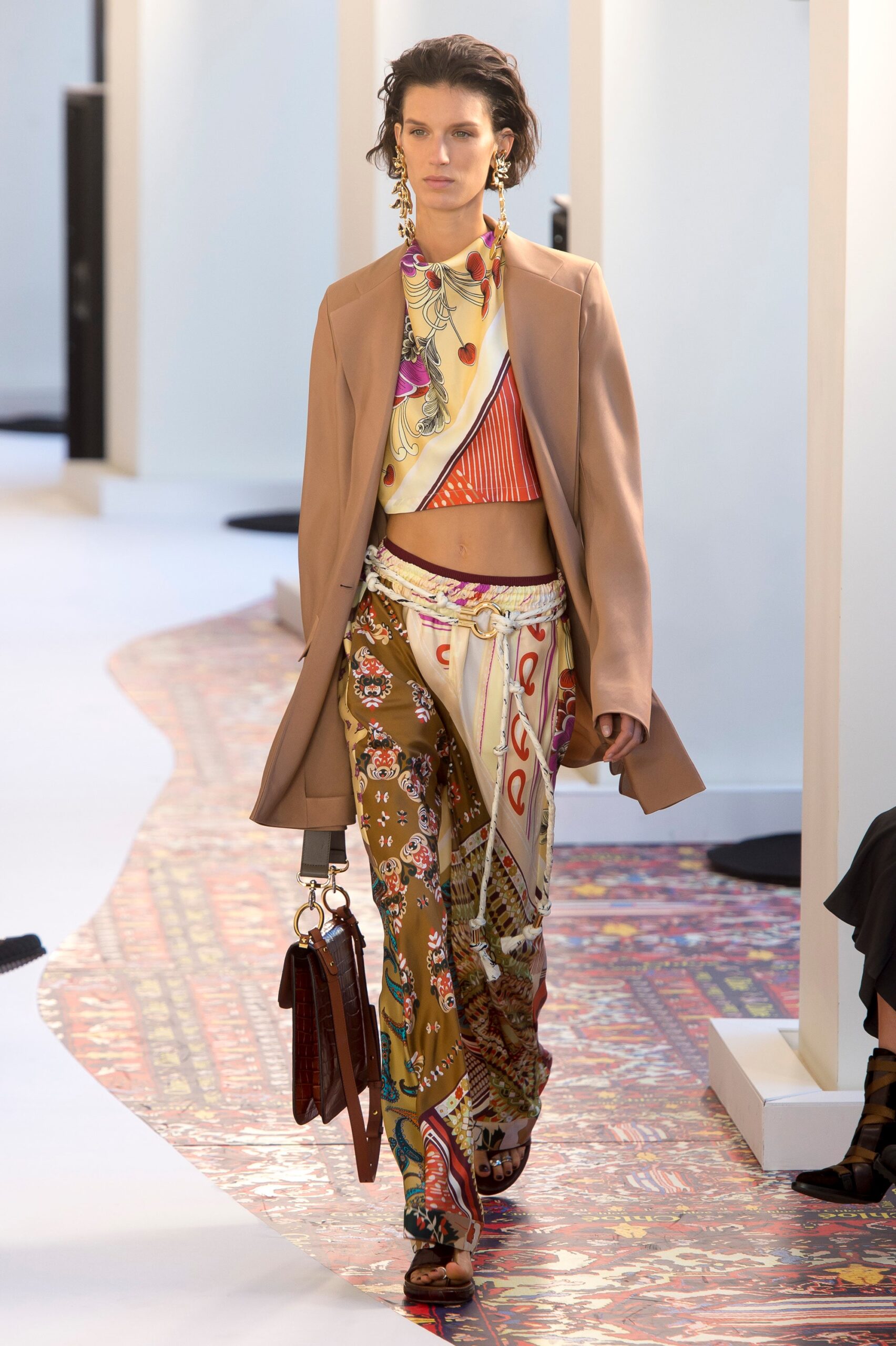 ivory unknown layered knotted belt