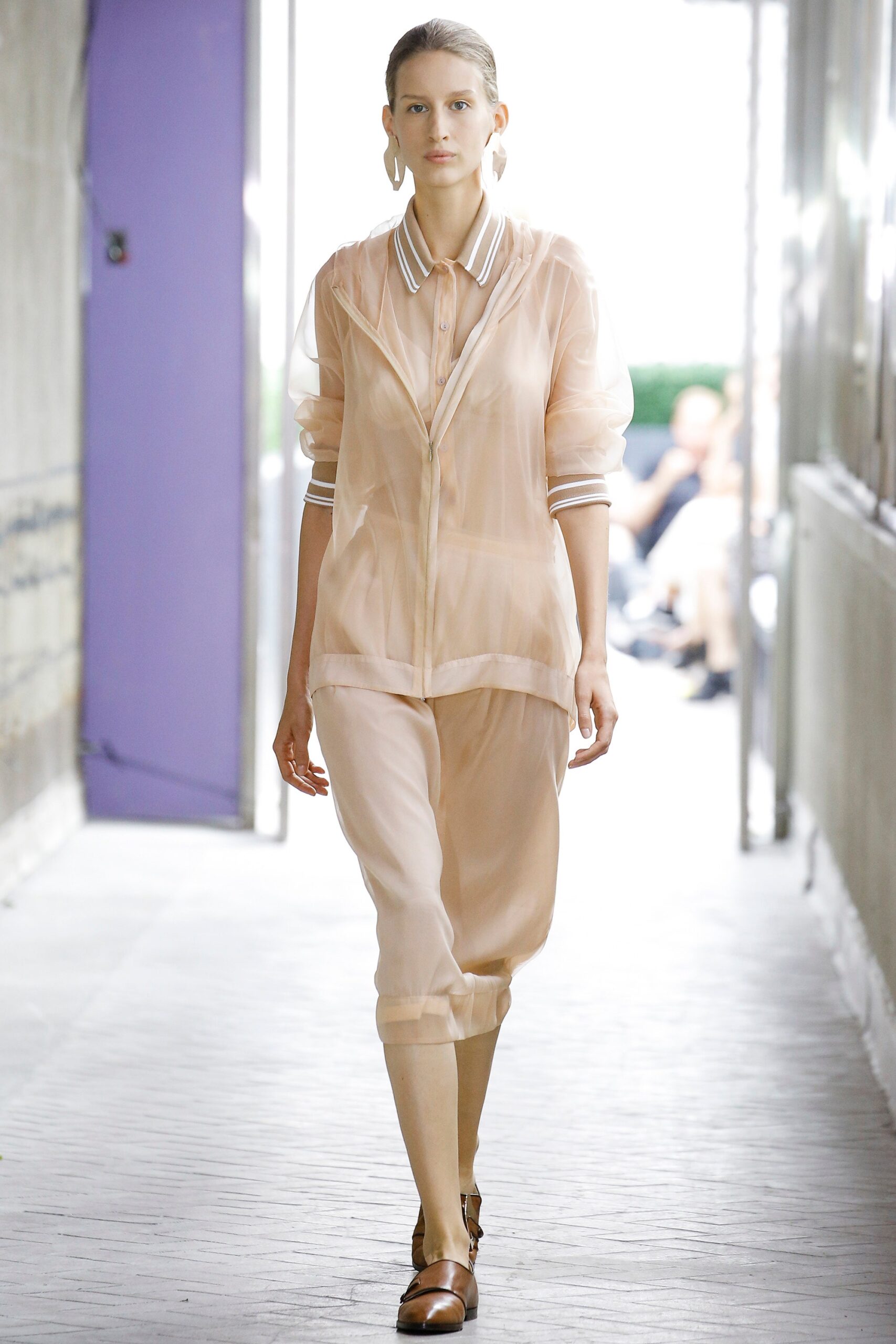 sheer organza bomber jacket