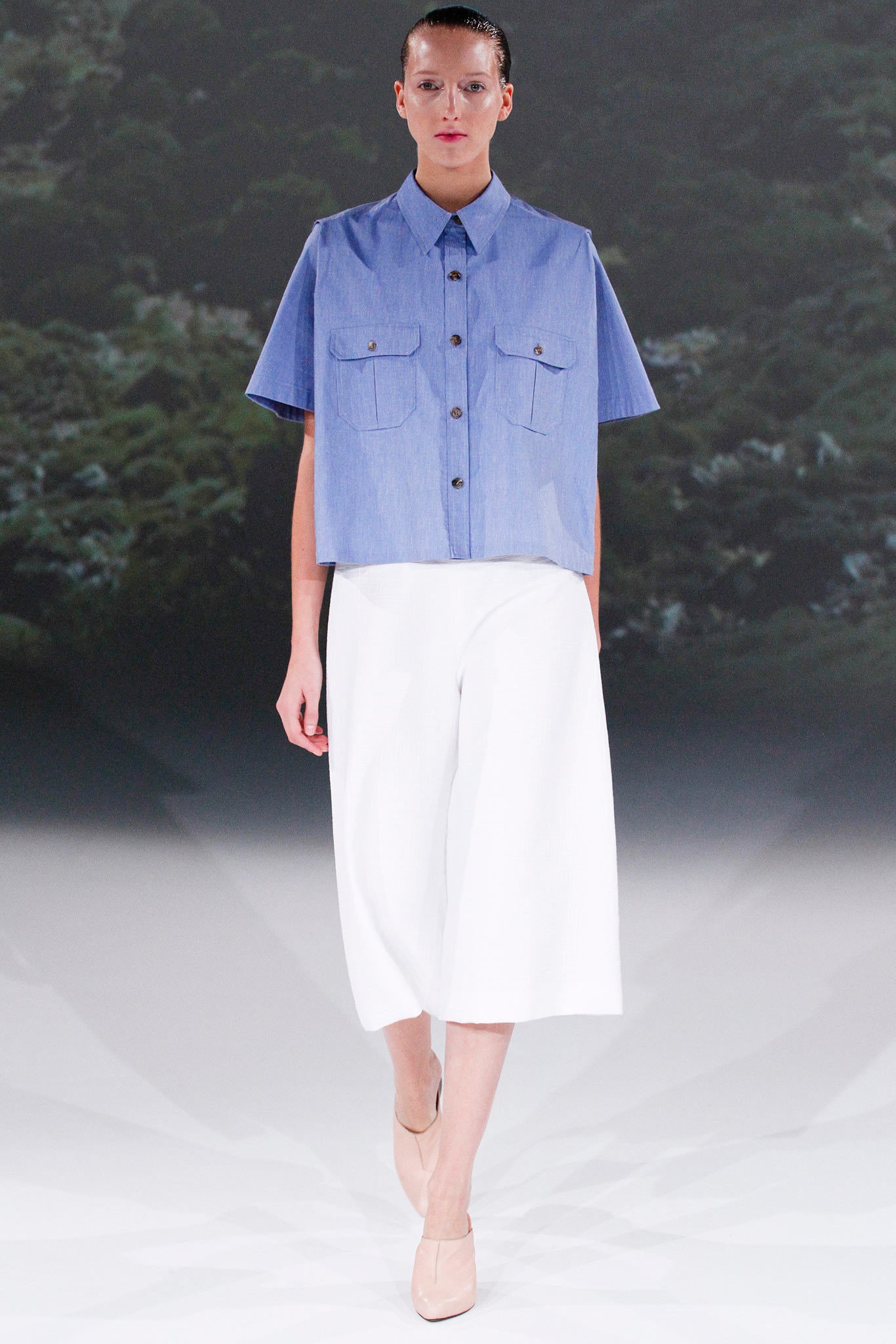 boxy utility short-sleeve shirt