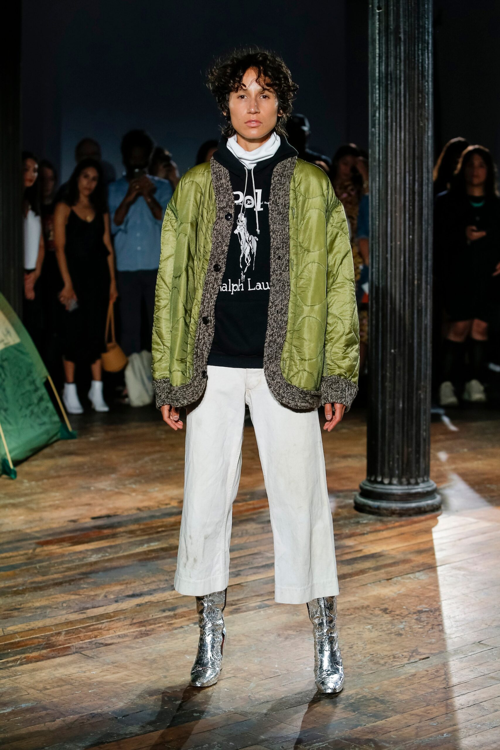green quilted liner jacket