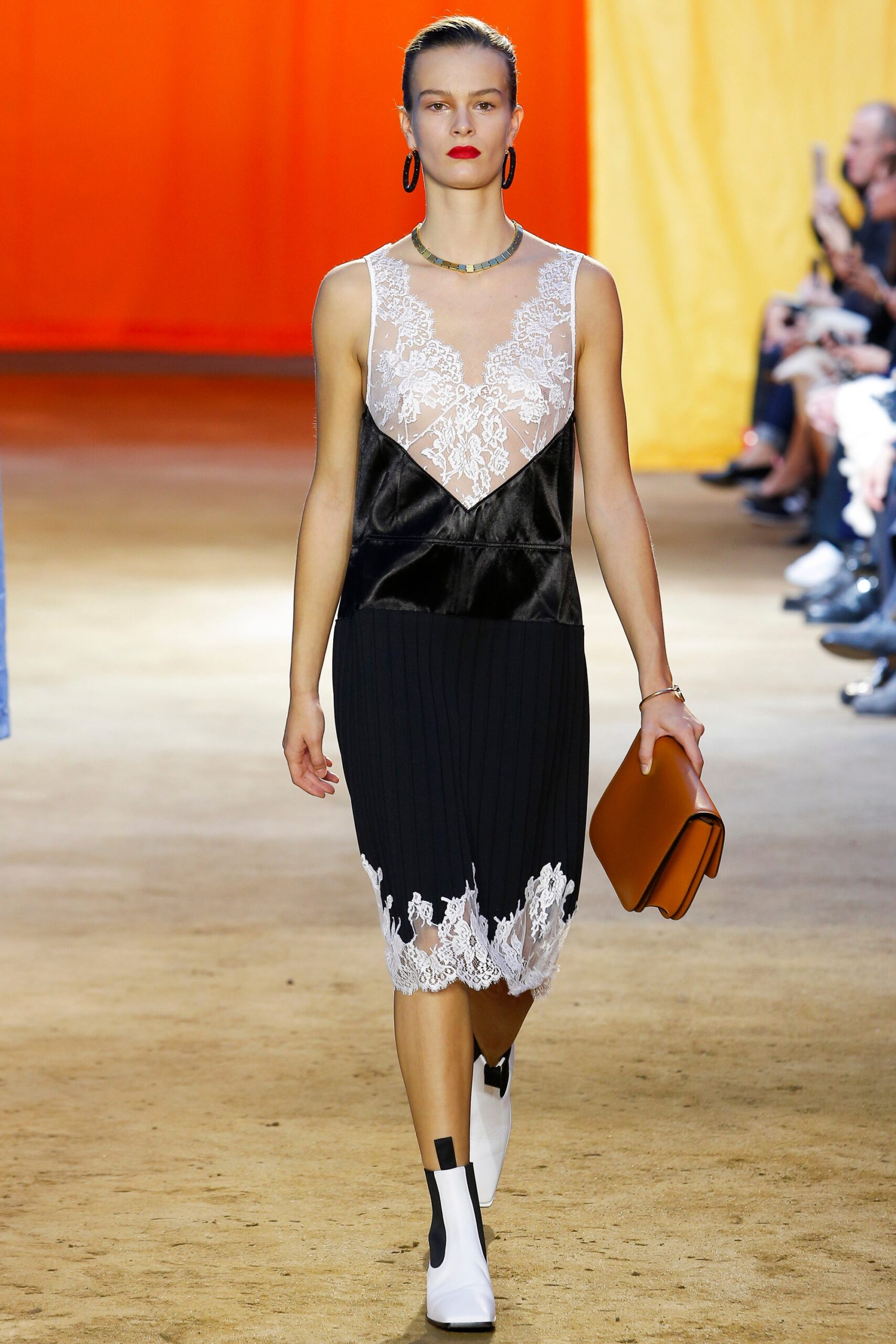 black lace sleeveless v-neck floral pleated midi-dress
