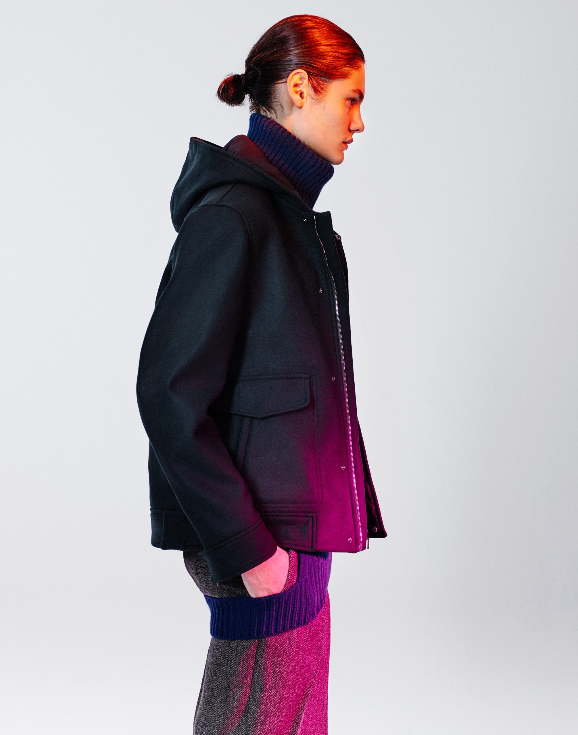 ribbed turtleneck sweater
