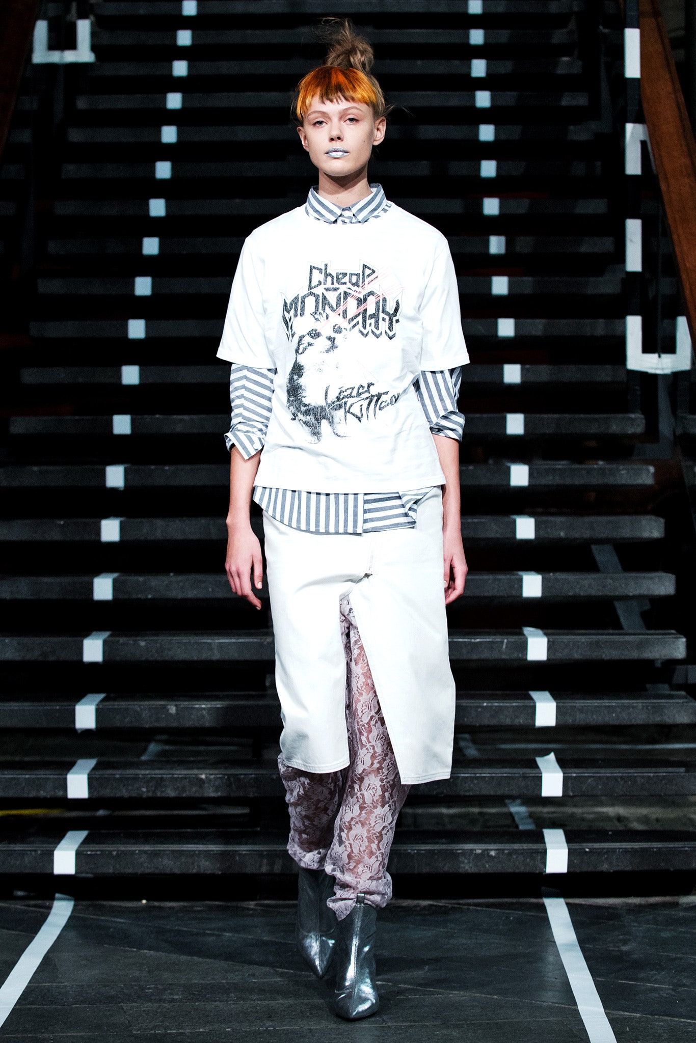 graphic slogan white t-shirt