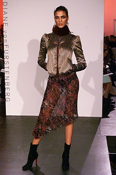 Diane von Furstenberg F/W 02 Look 46