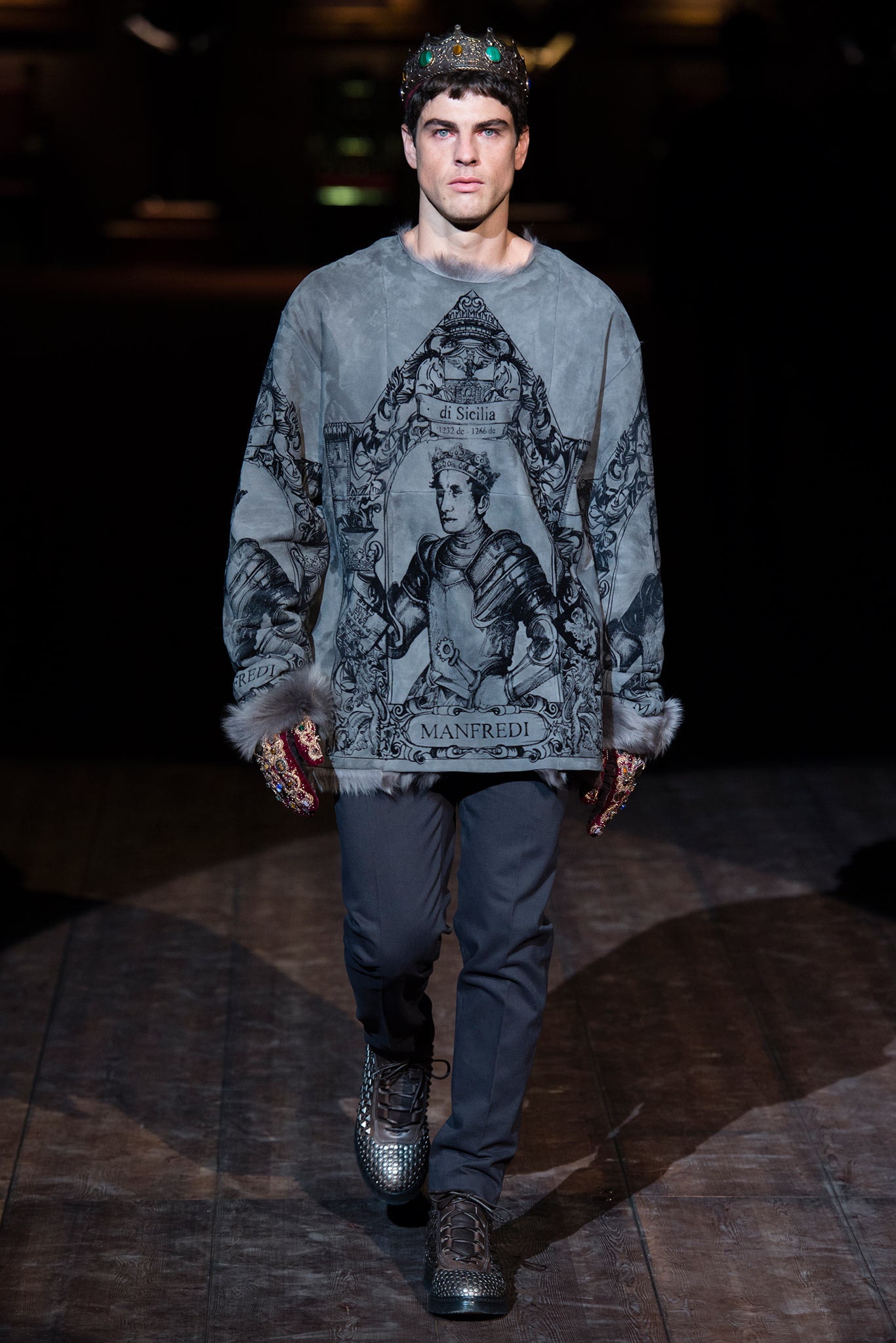 Dolce & Gabbana F/W 14 Menswear Look 8