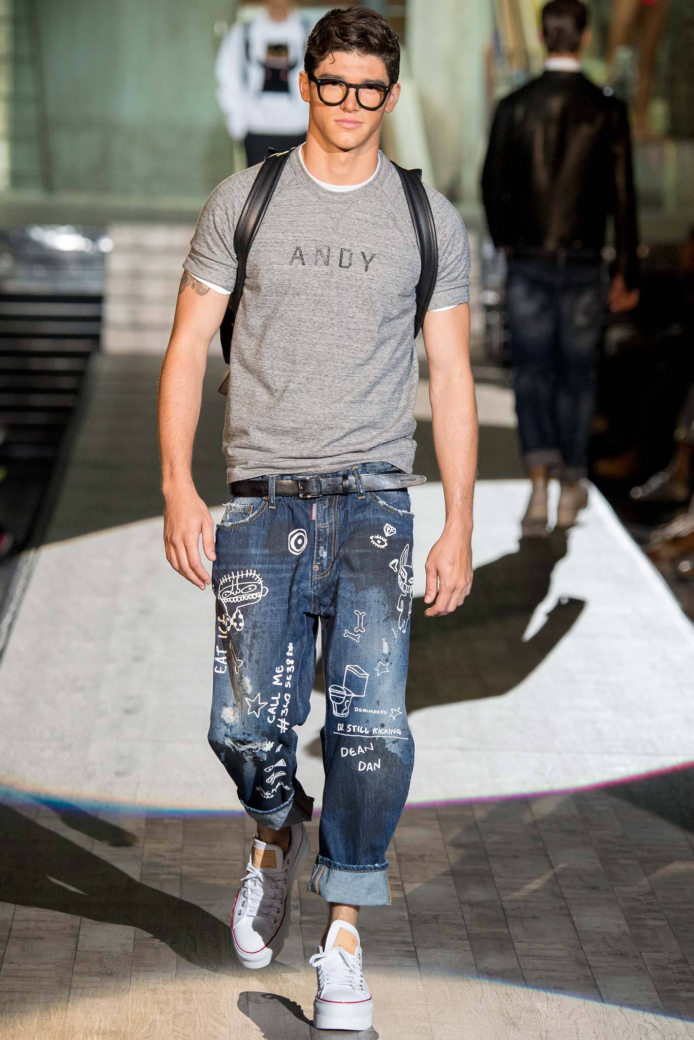 Dsquared2 S/S 15 Menswear Look 28