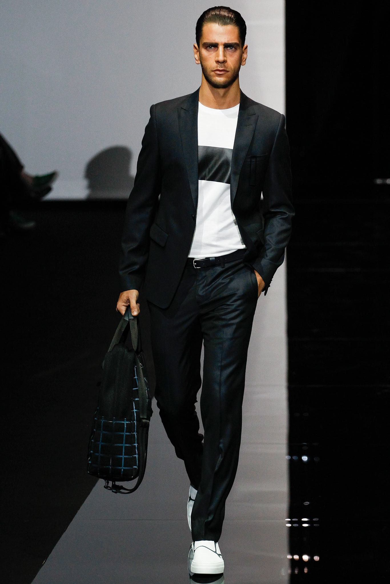 Emporio Armani S/S 15 Menswear Look 1