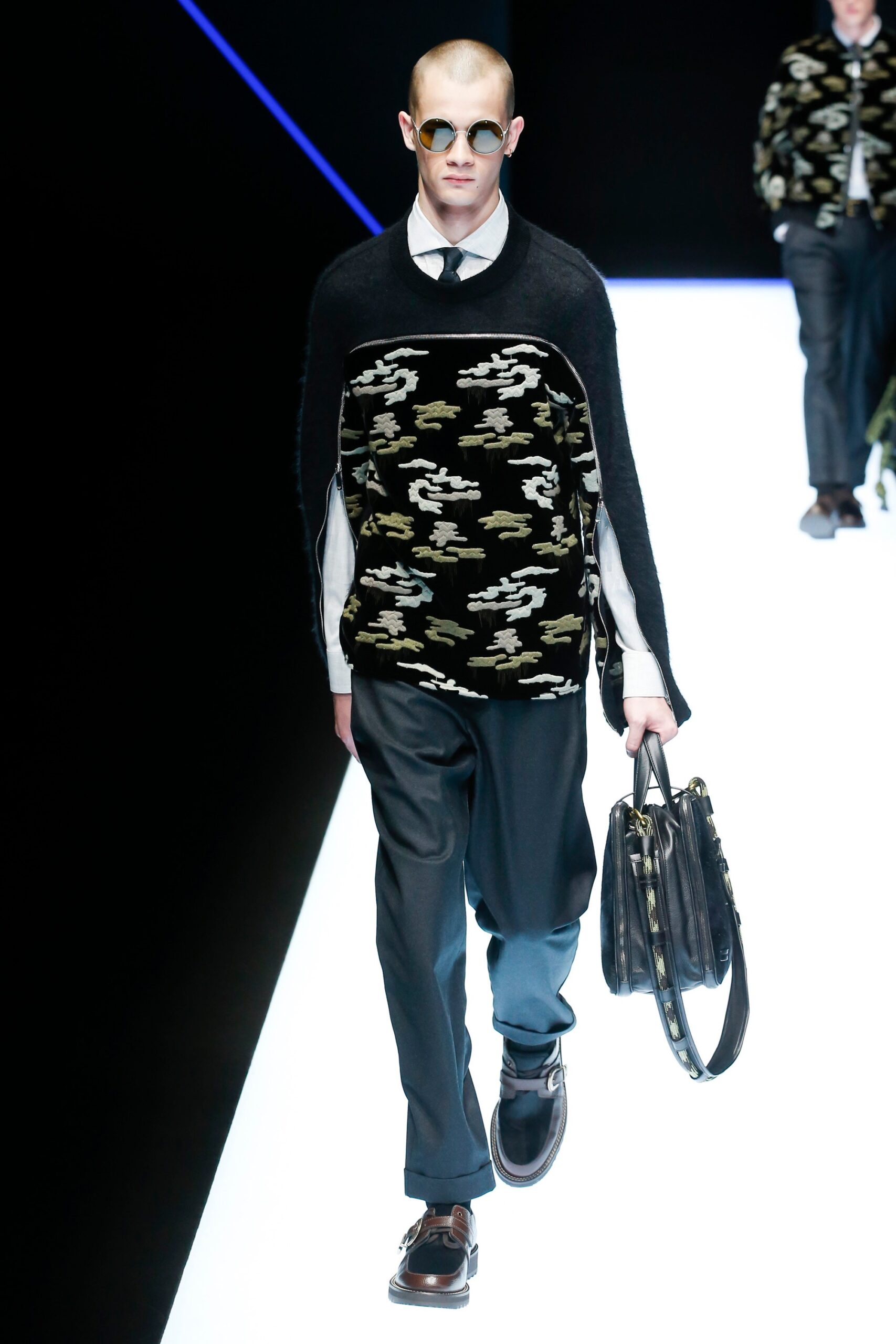 Emporio Armani F/W 18 Menswear Look 2