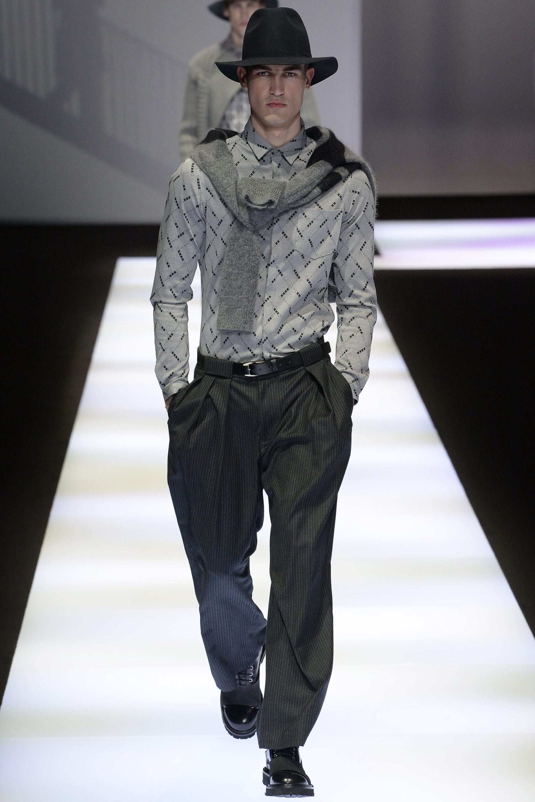 Emporio Armani F/W 17 Menswear Look 3