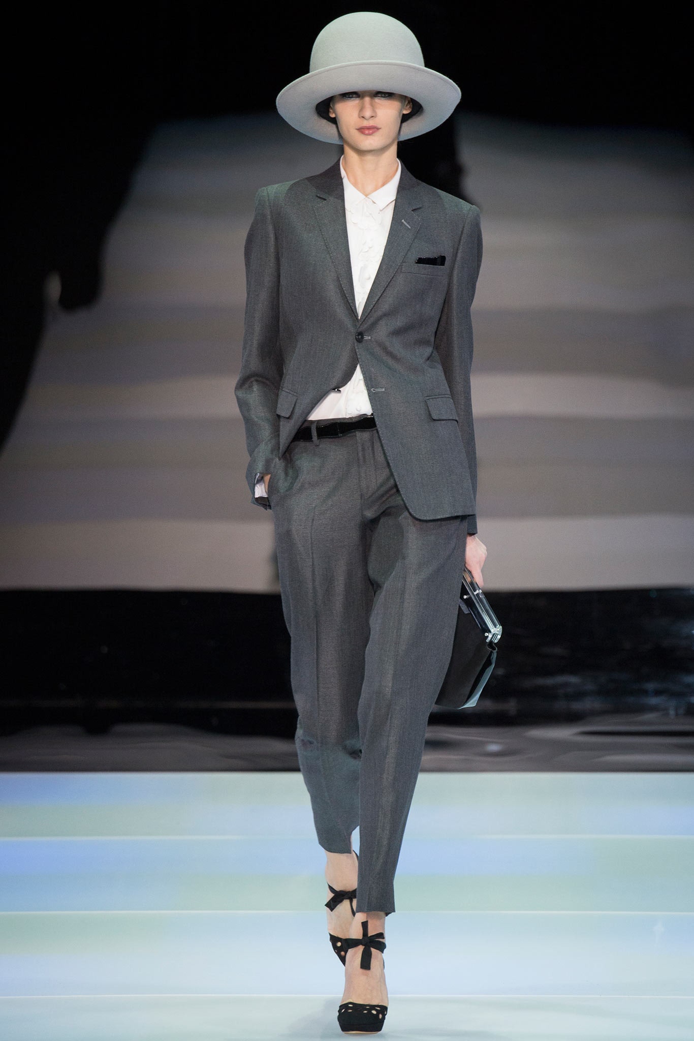 Emporio Armani F/W 14 Look 1