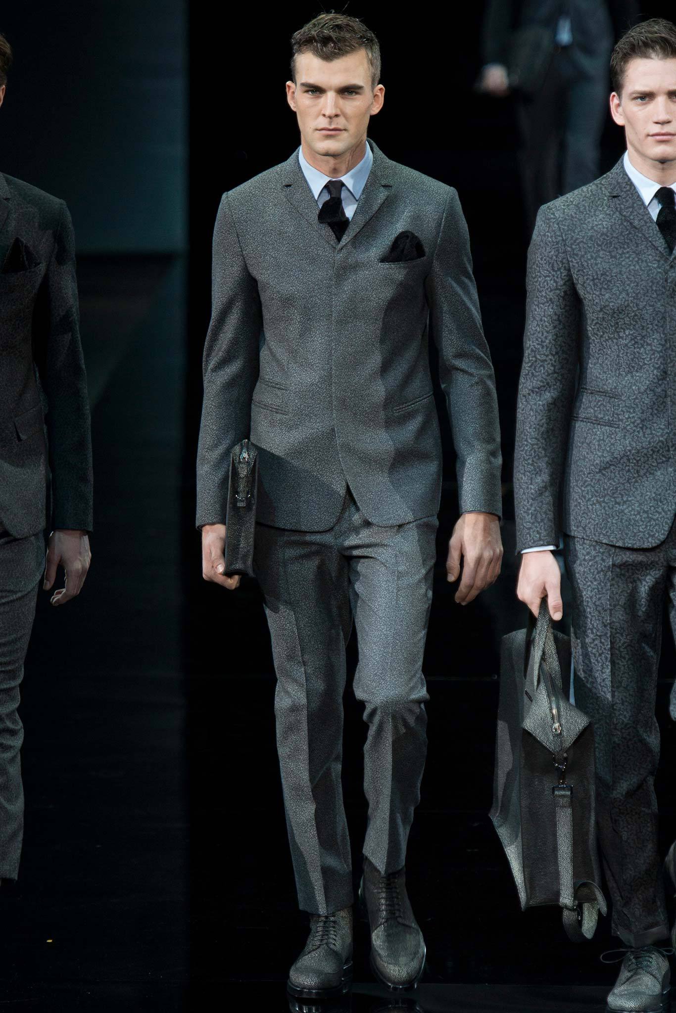 Emporio Armani F/W 14 Menswear Look 2