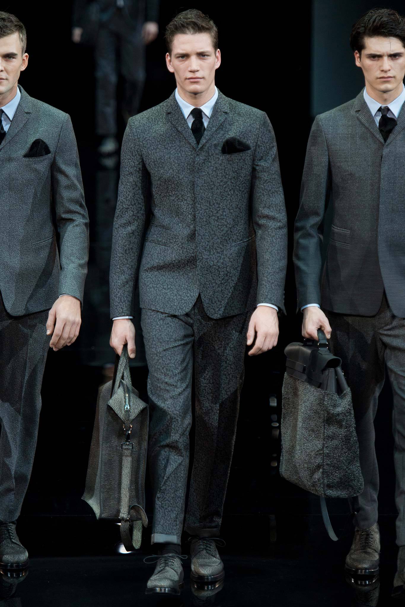 Emporio Armani F/W 14 Menswear Look 3