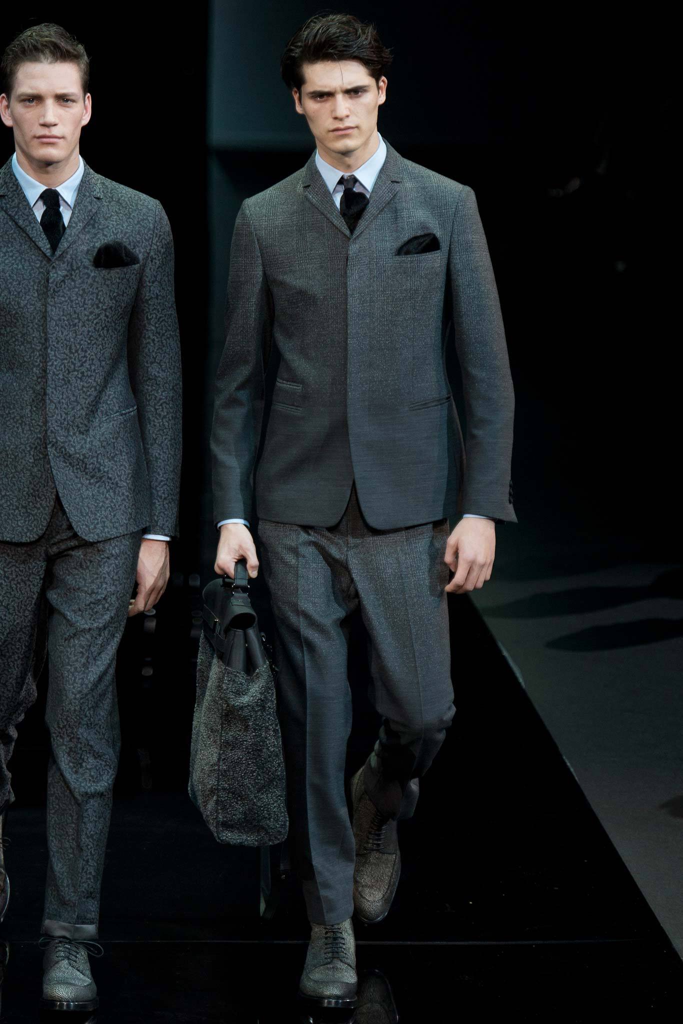 Emporio Armani F/W 14 Menswear Look 4