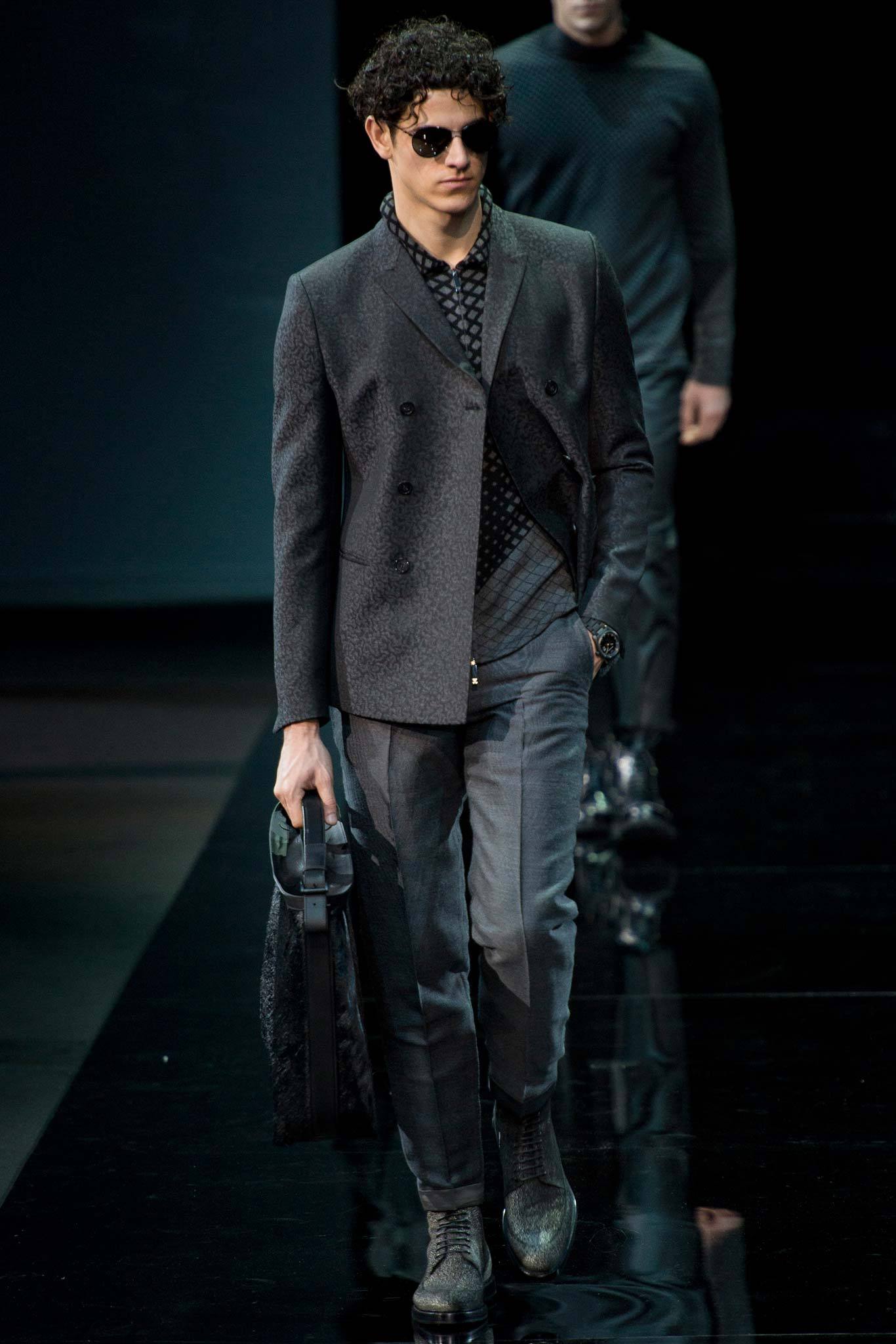 Emporio Armani F/W 14 Menswear Look 6