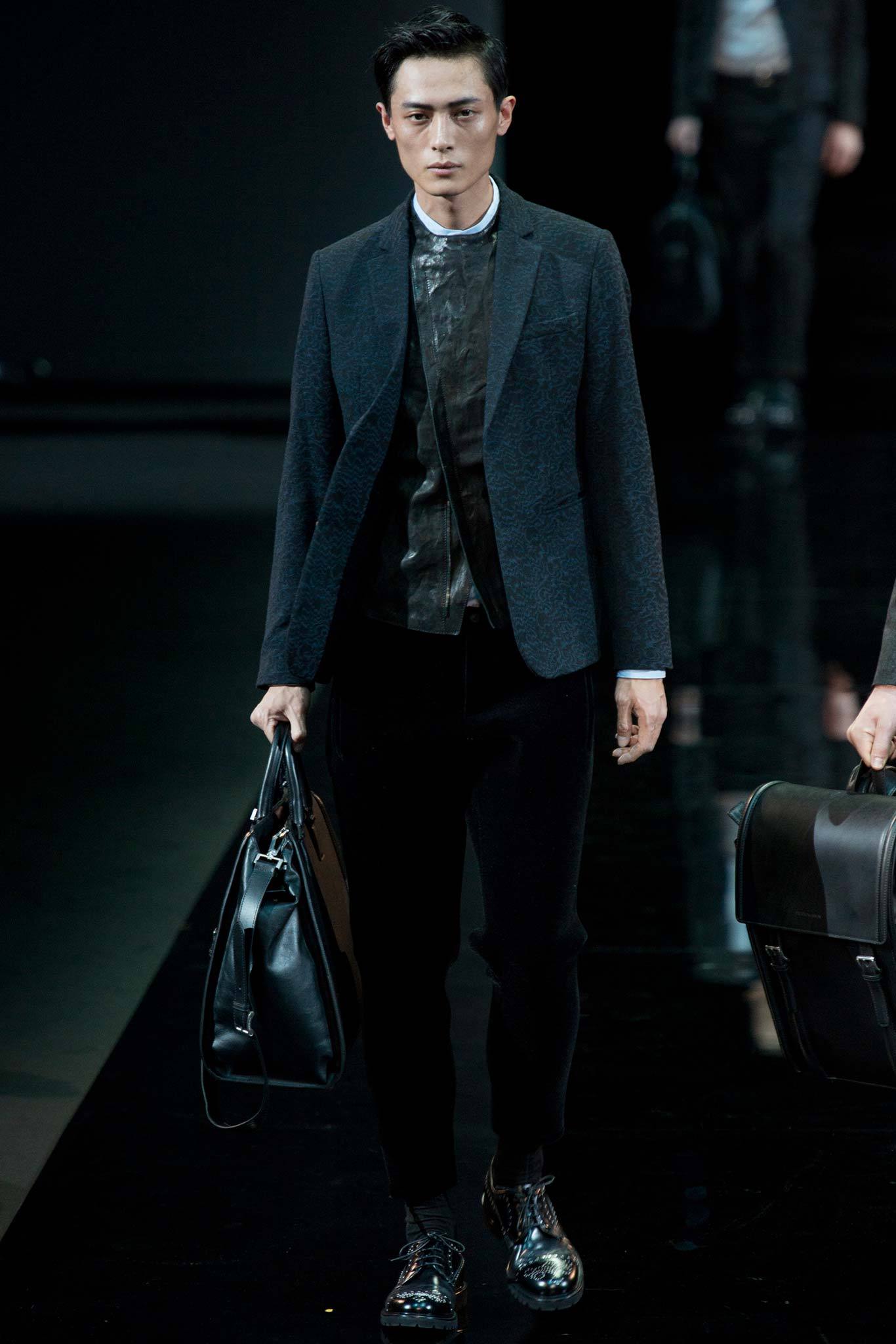 Emporio Armani F/W 14 Menswear Look 9