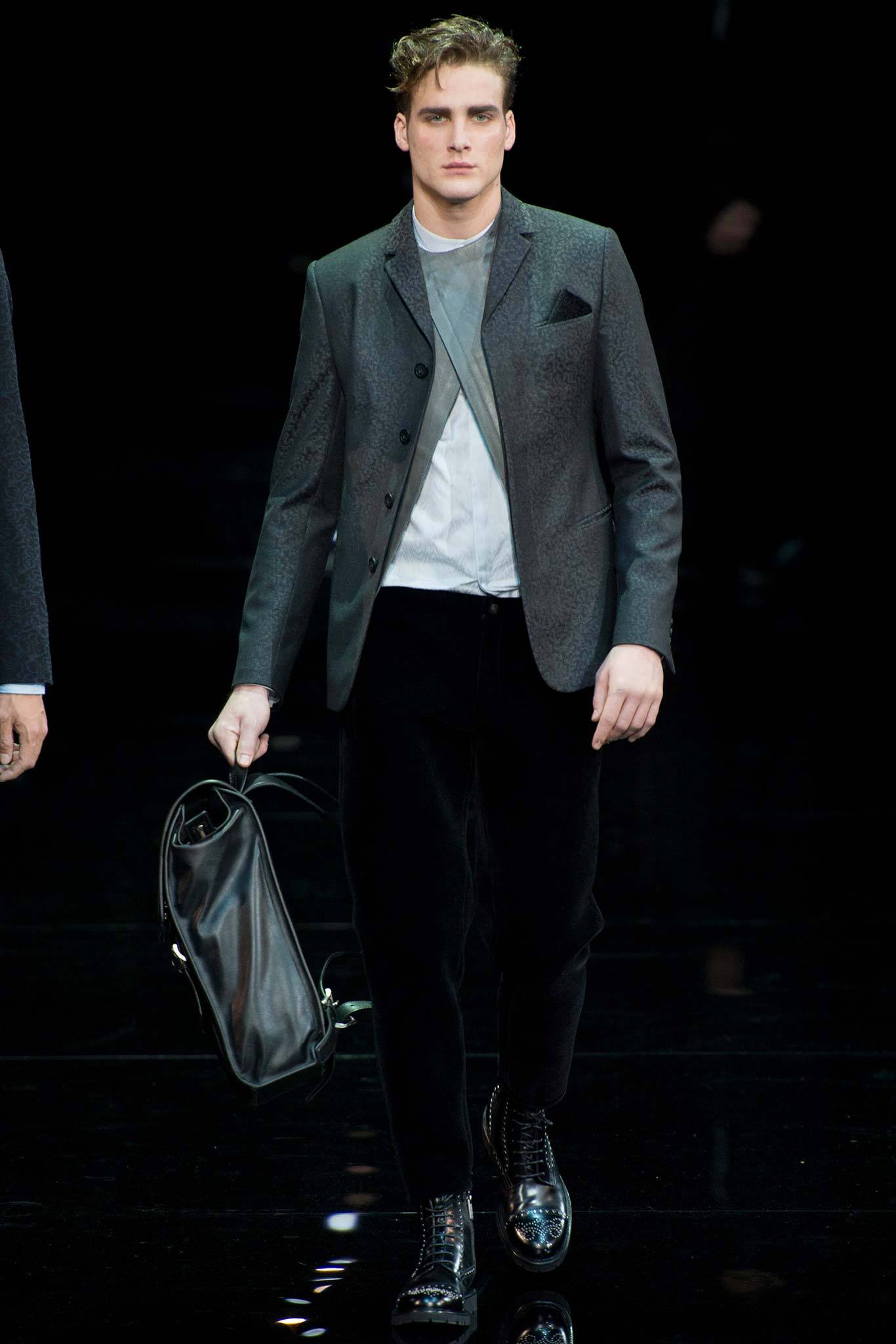 Emporio Armani F/W 14 Menswear Look 10
