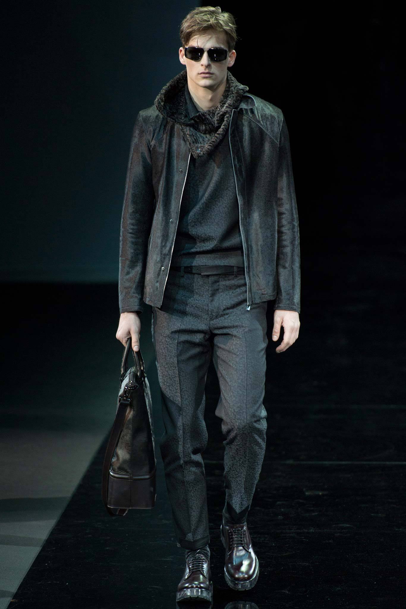 Emporio Armani F/W 14 Menswear Look 49