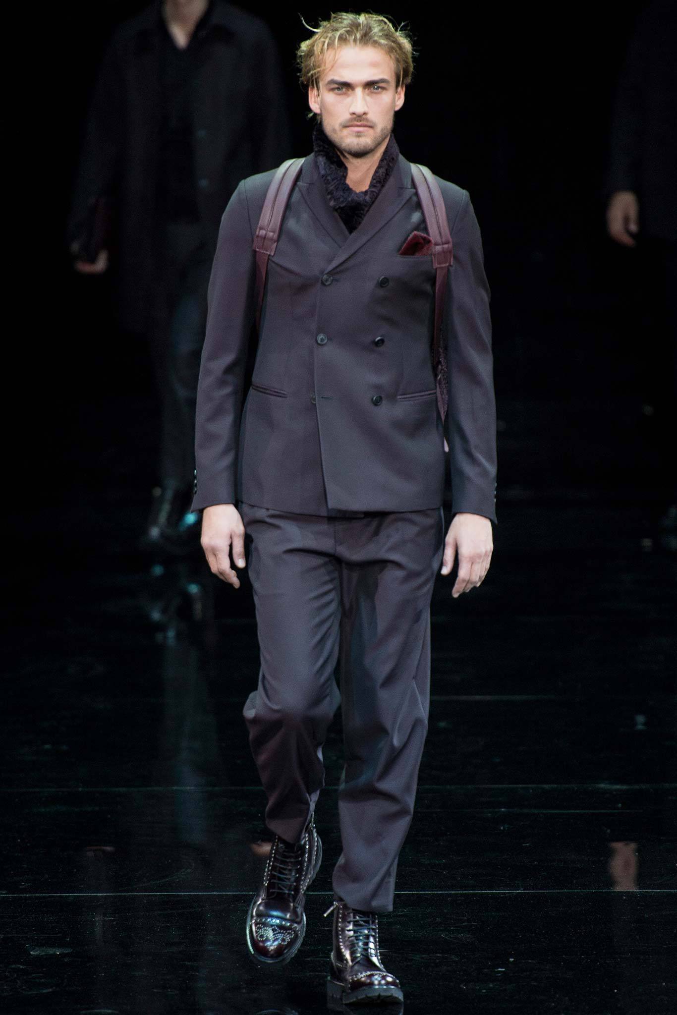 Emporio Armani F/W 14 Menswear Look 53