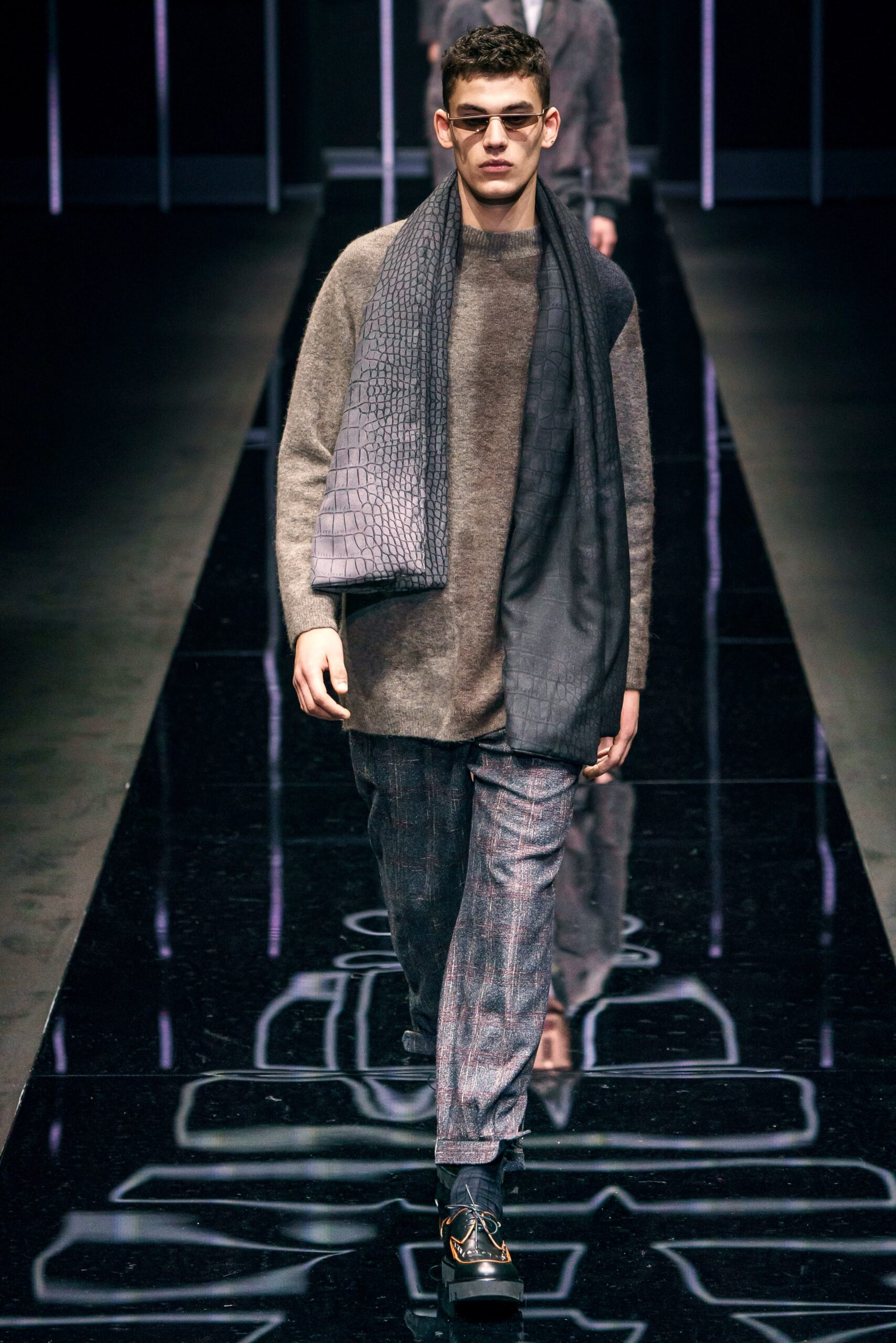 Emporio Armani F/W 19 Menswear Look 65