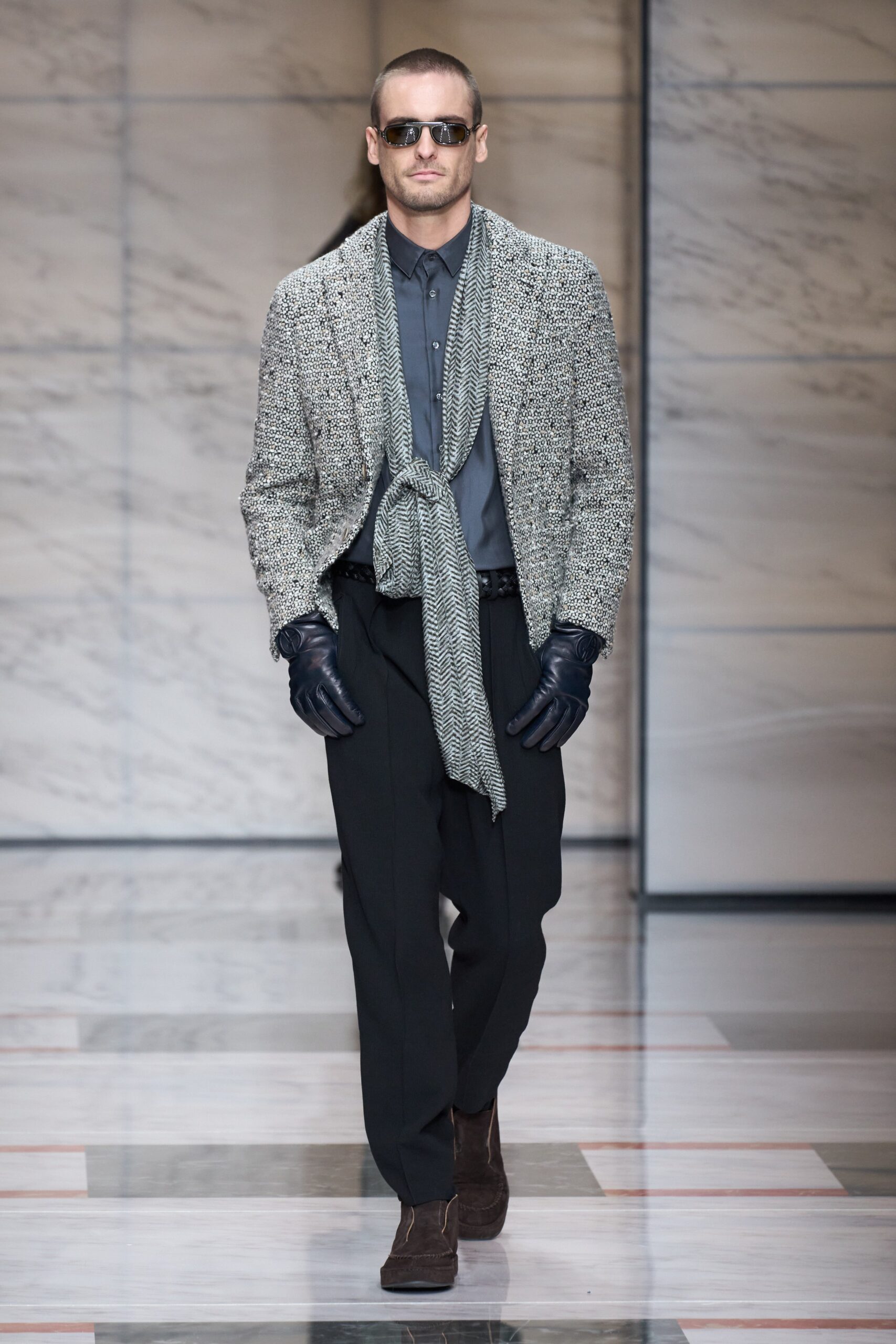 Giorgio Armani F/W 23 Menswear Look 1