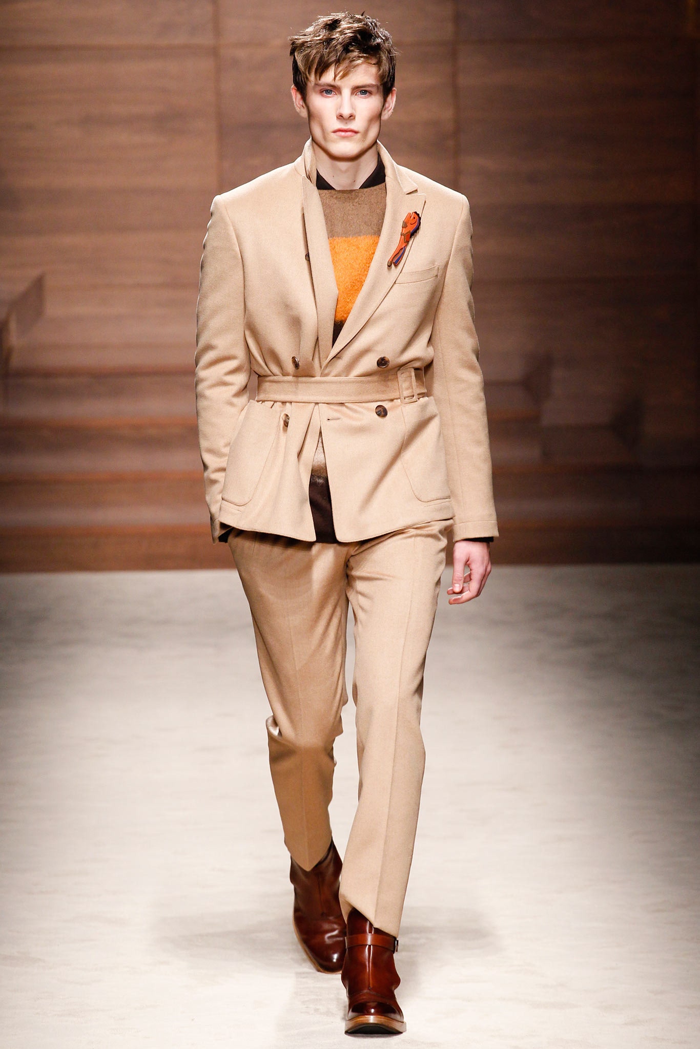 Ferragamo F/W 14 Menswear Look 1